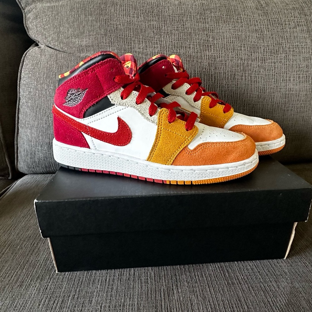 Air Jordan 1 Mid SE (GS) Picnic